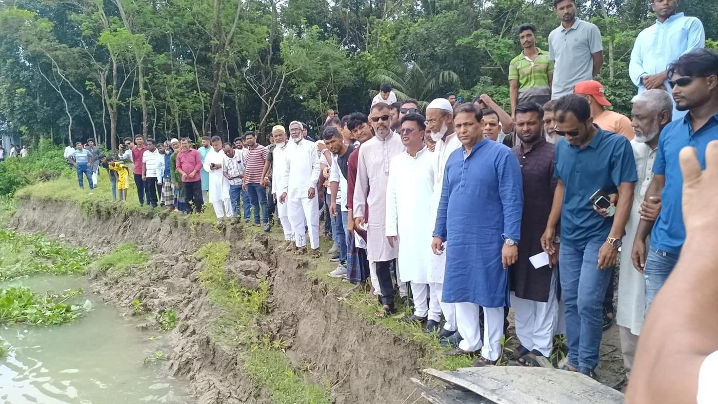 নদীভাঙন কবলিত এলাকা পরিদর্শন